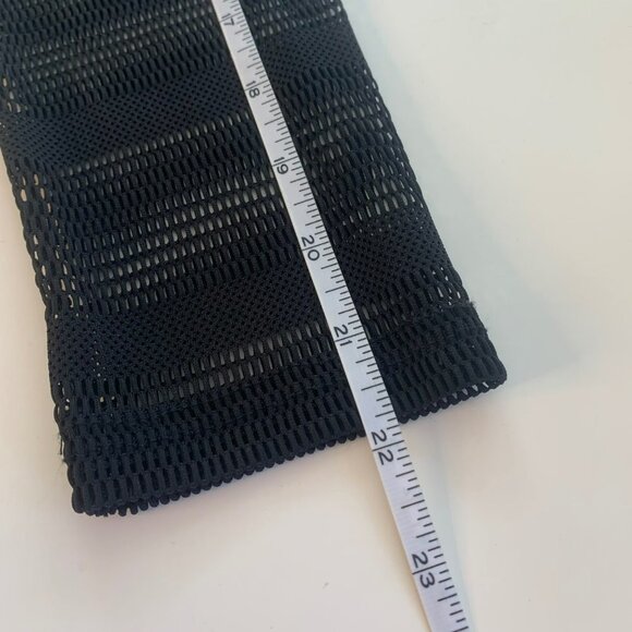 Dzhavael Couture Black & White Mesh Top - Picture 9 of 11